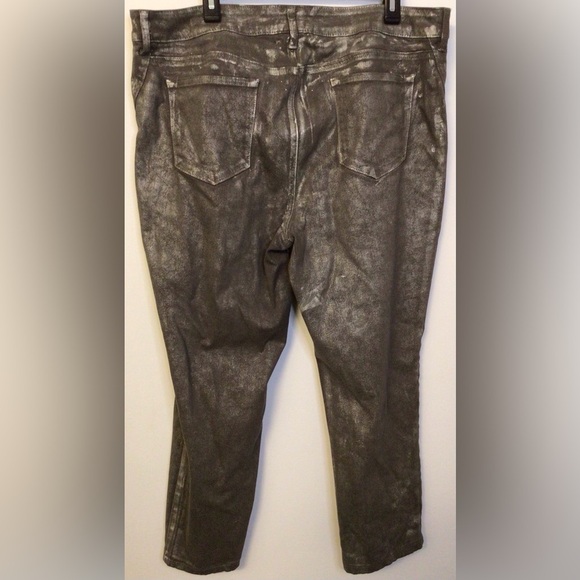 Chico's Metallic Skinny Jeans Size 16 - Picture 8 of 8